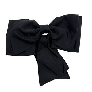 OLA. Noeud Court Hair Bow in Black